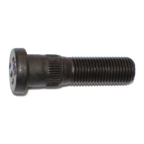 Midwest Fastener 14mm-1.5 x 16mm x 54.5mm Zinc Plated Class 10.9 Steel Fine Thread Automotive Wheel Studs 4PK 75455 - main